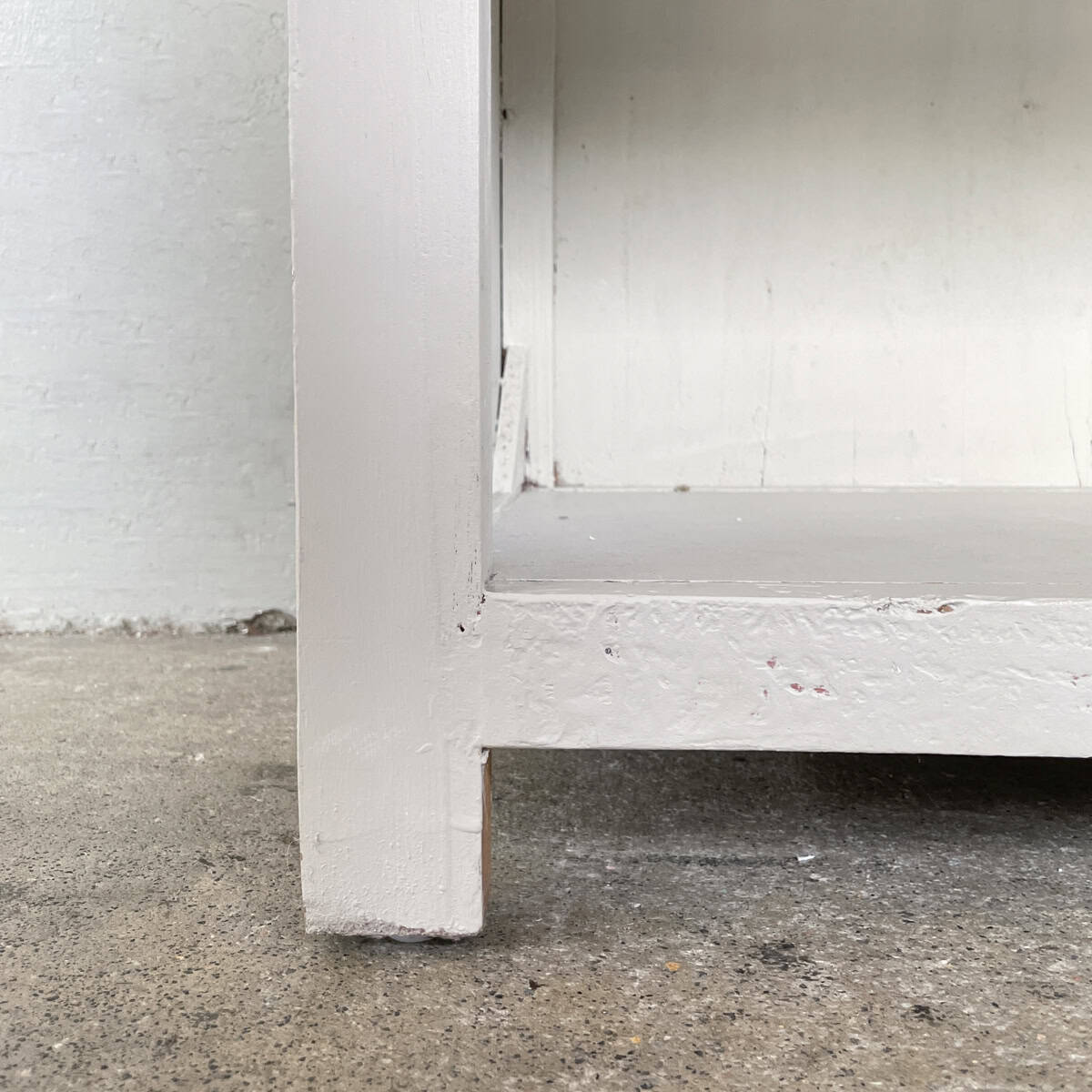 Grey Painted Open Shelf