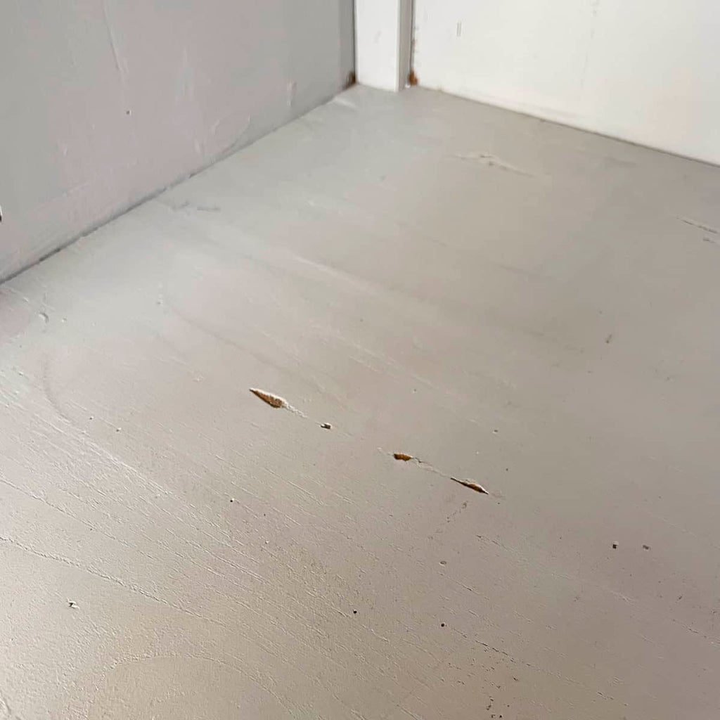 Grey Painted Open Shelf