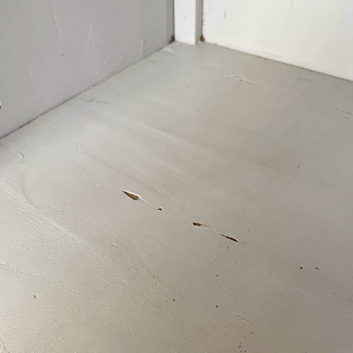 Grey Painted Open Shelf