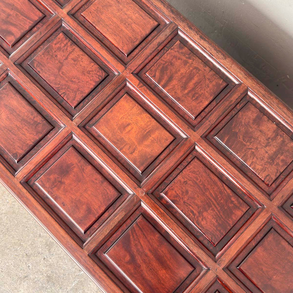 Rosewood Camphor Panelled Chest Trunk