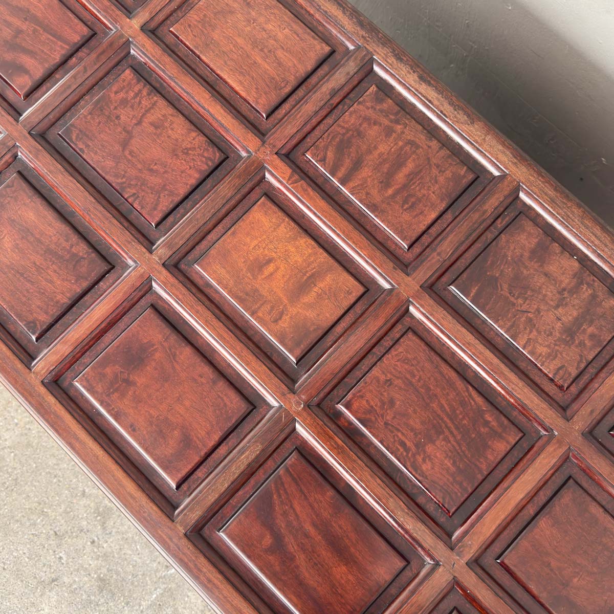 Rosewood Camphor Panelled Chest Trunk