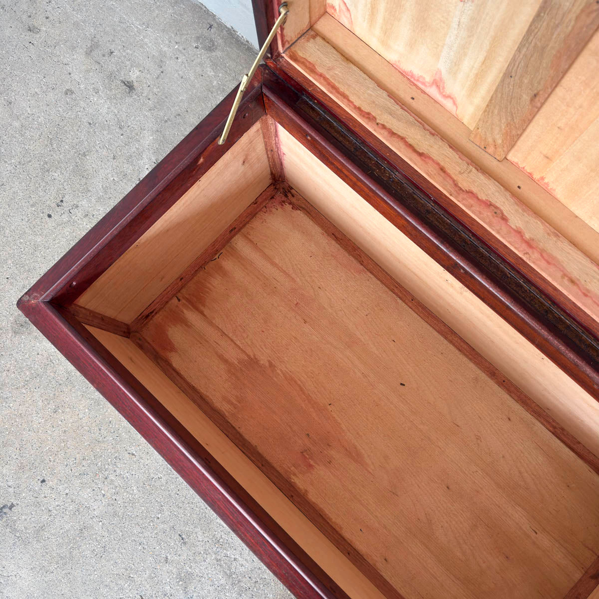 Rosewood Camphor Panelled Chest Trunk