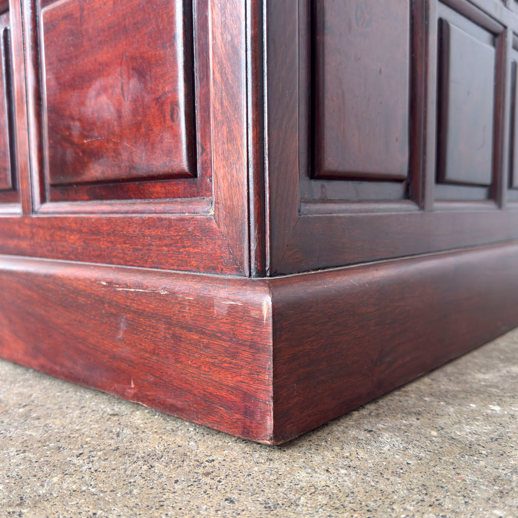 Rosewood Camphor Panelled Chest Trunk