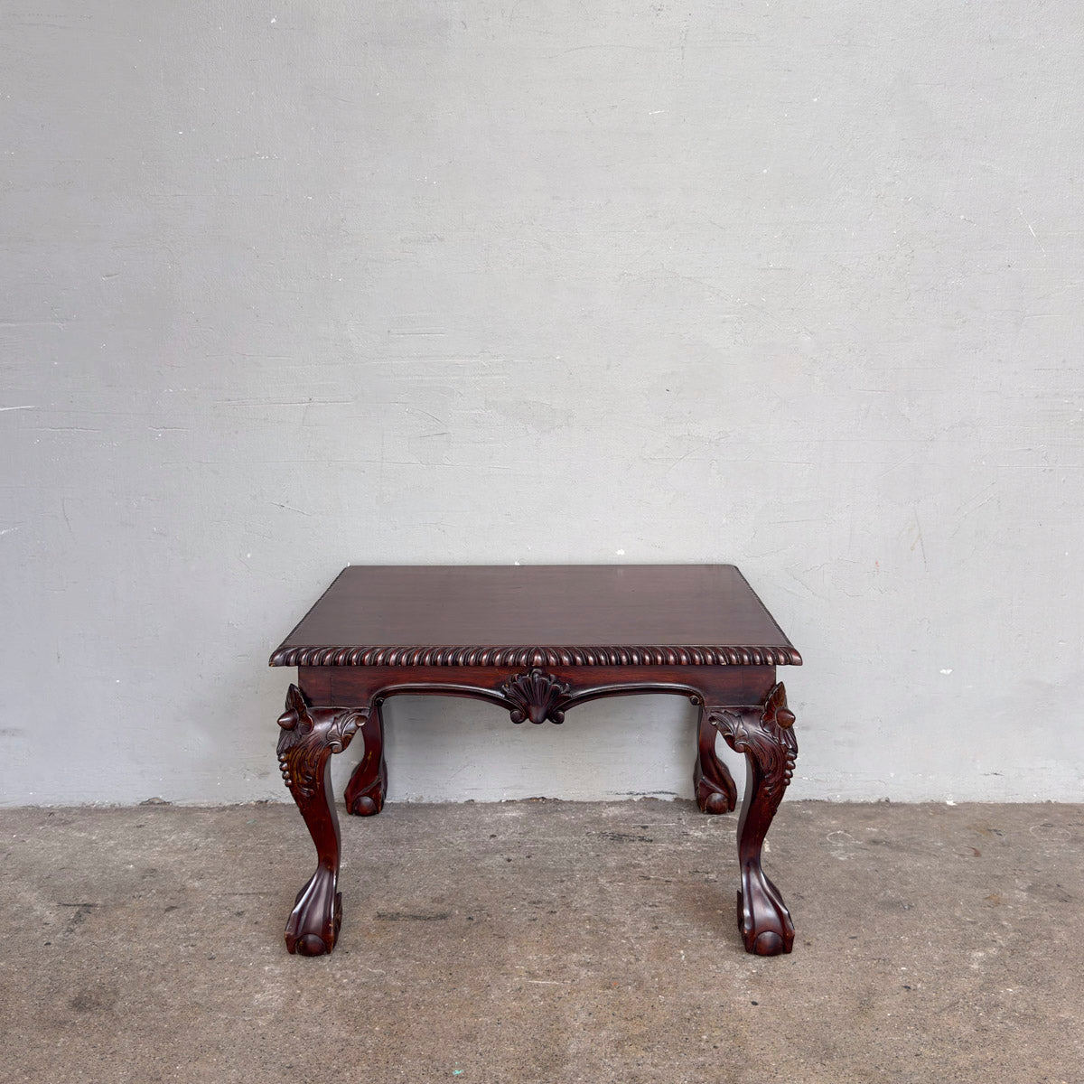 Mahogany Side Table with Ball & Claw Leg