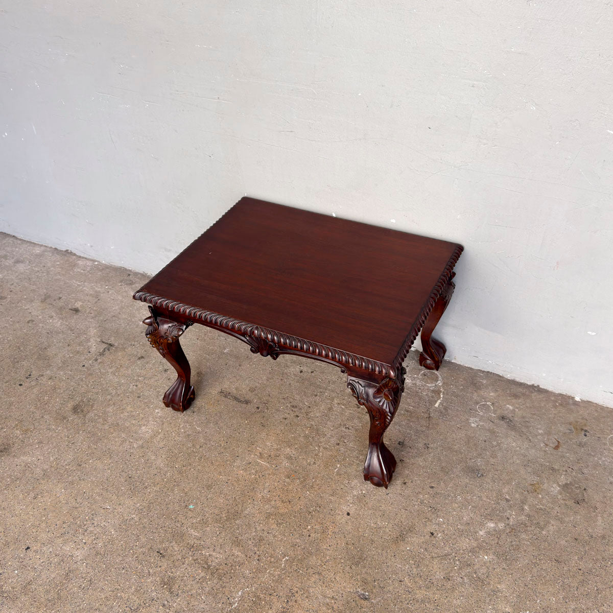 Mahogany Side Table with Ball & Claw Leg