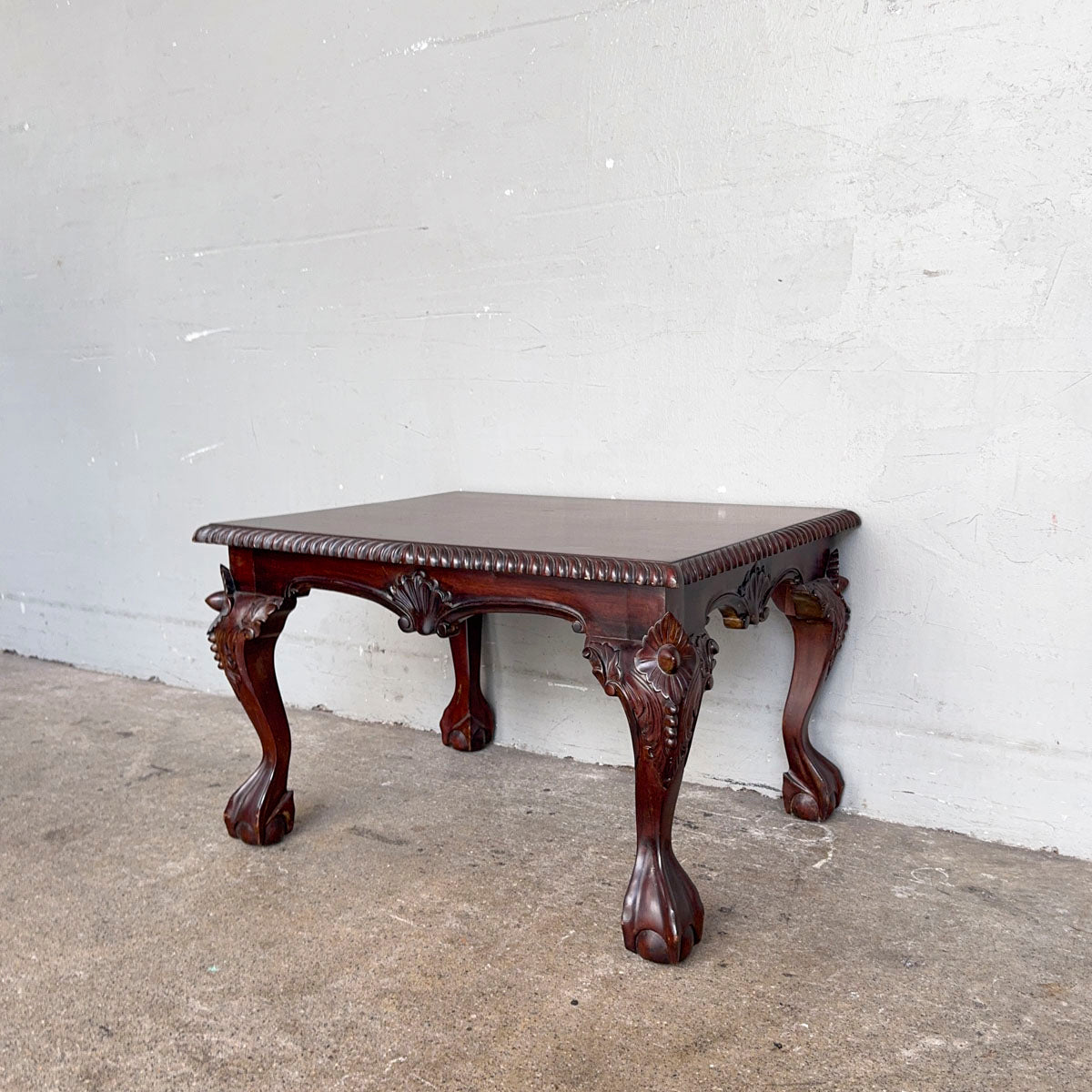 Mahogany Side Table with Ball & Claw Leg