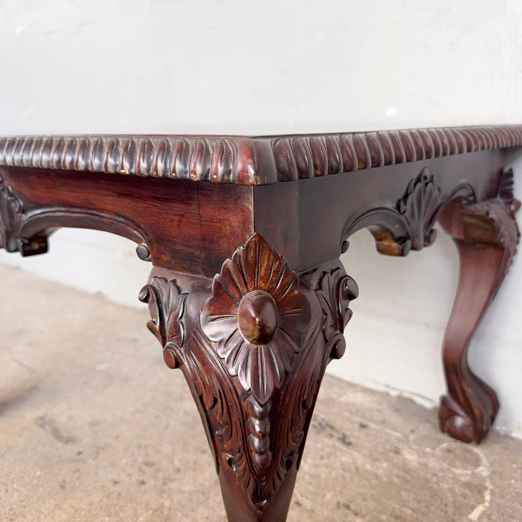 Mahogany Side Table with Ball & Claw Leg