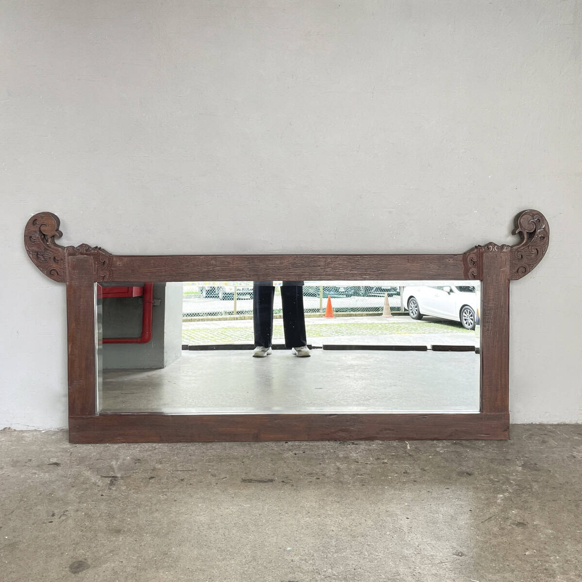 Javanese Style Wooden Mirror