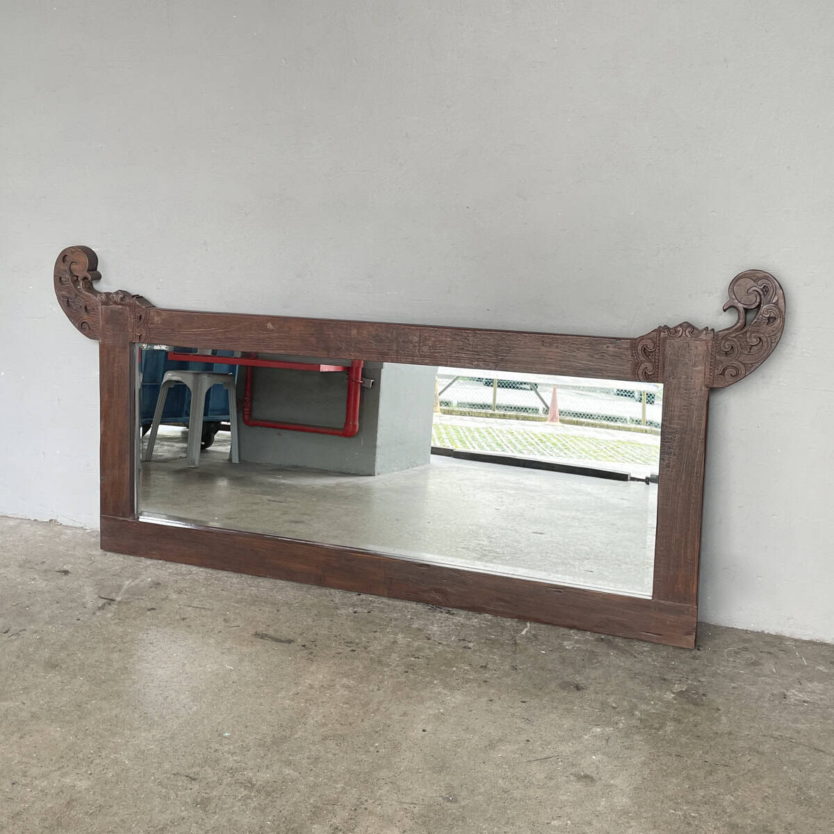 Javanese Style Wooden Mirror