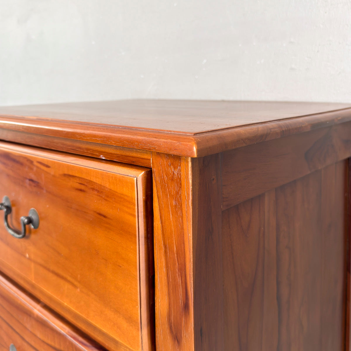 Teak 4 Drawer Dresser Chest