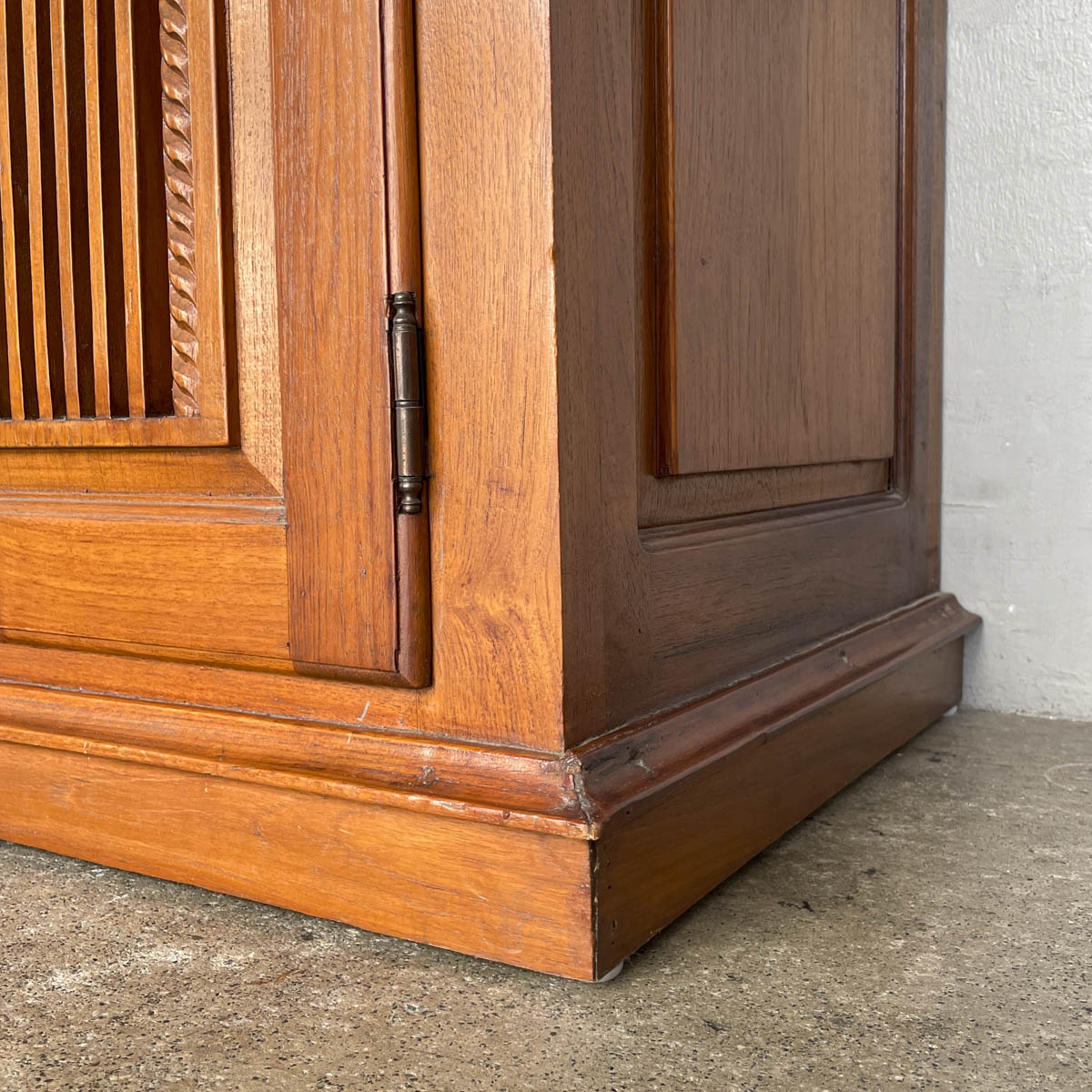Solid Teak Sideboard with Floral & Foliage Carvings