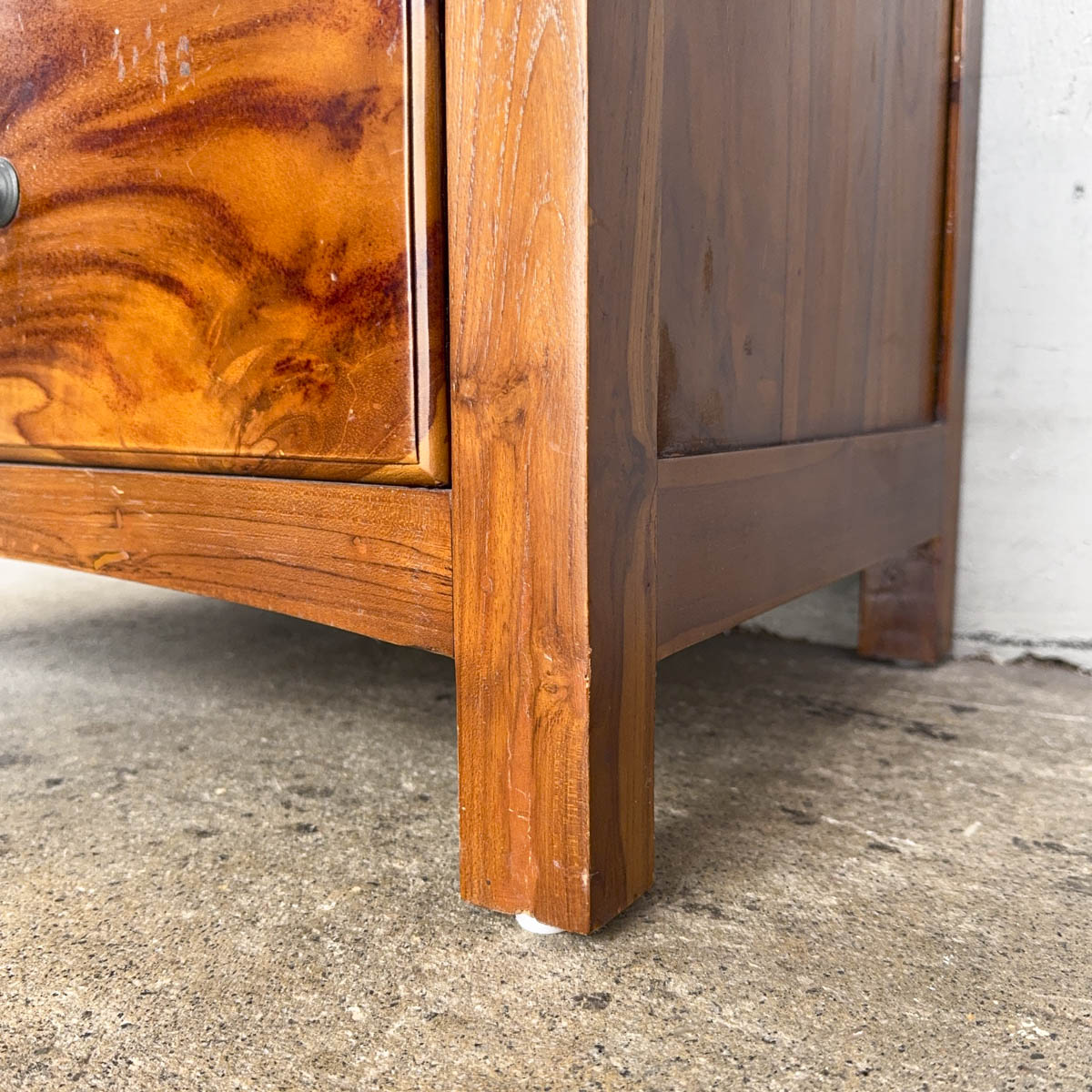 Teak 4 Drawer Dresser Chest