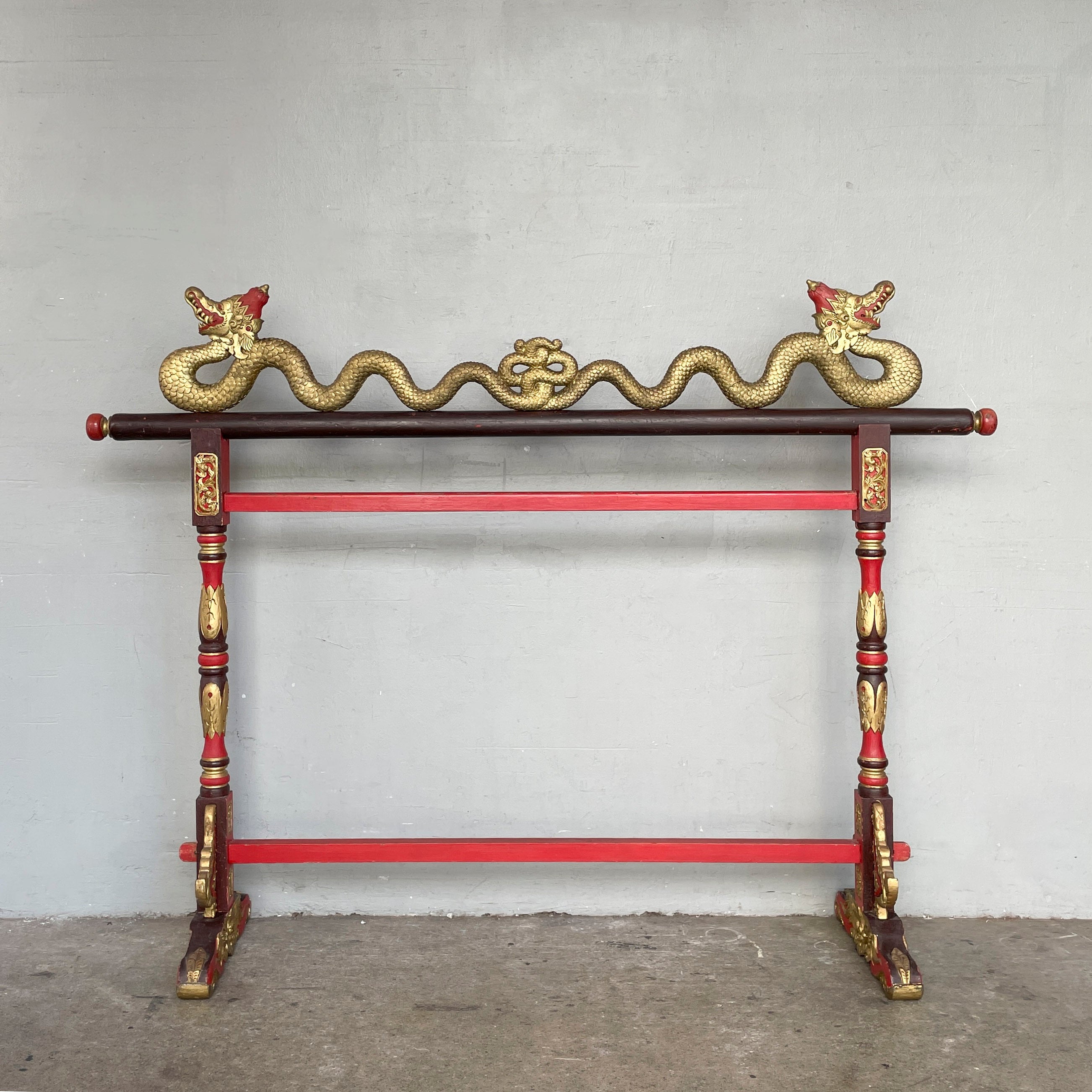 Javanese Carved Gayor Gong Stand