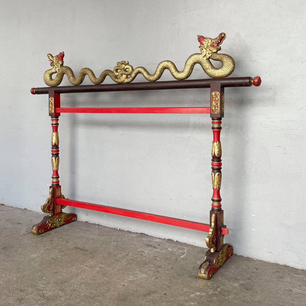 Javanese Carved Gayor Gong Stand