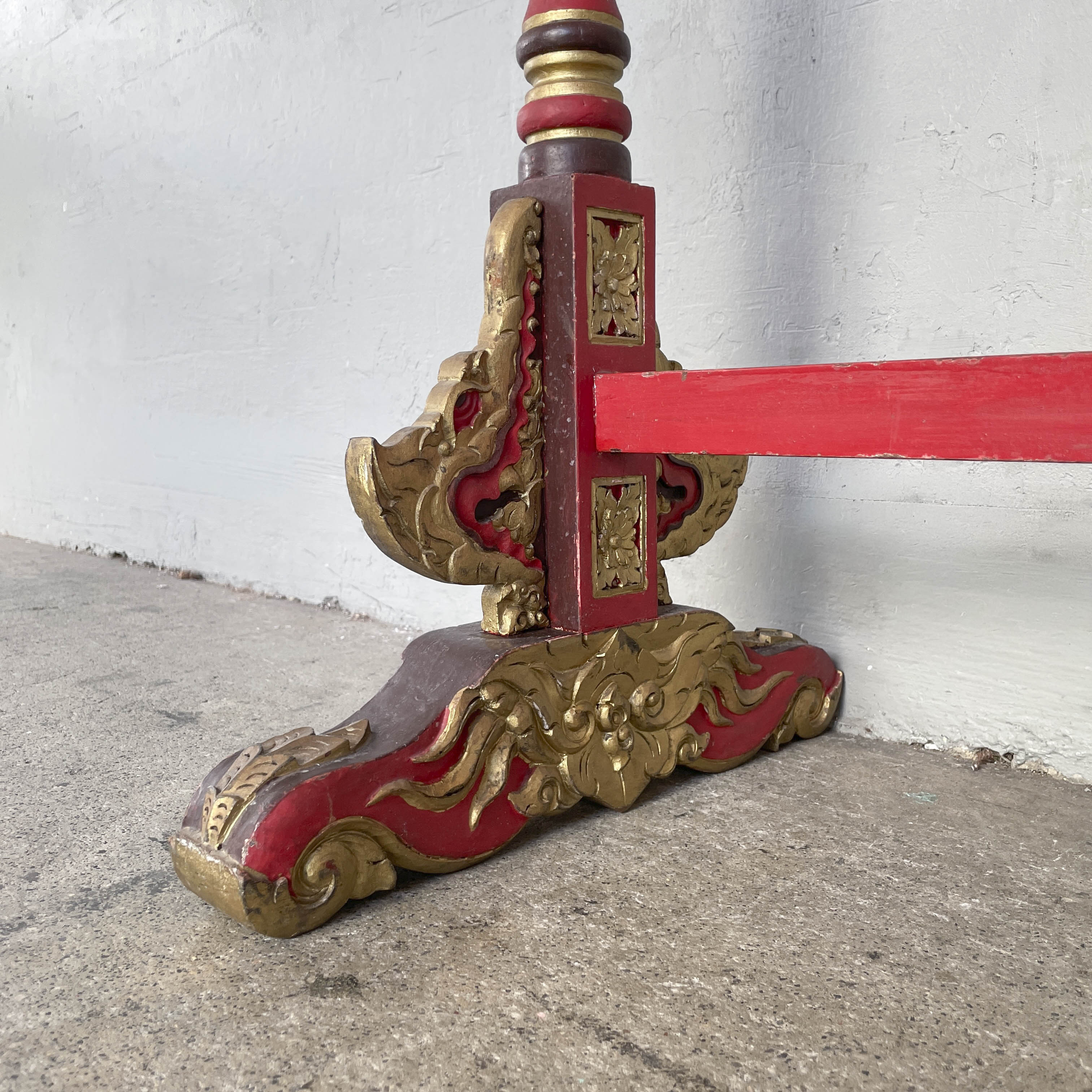 Javanese Carved Gayor Gong Stand
