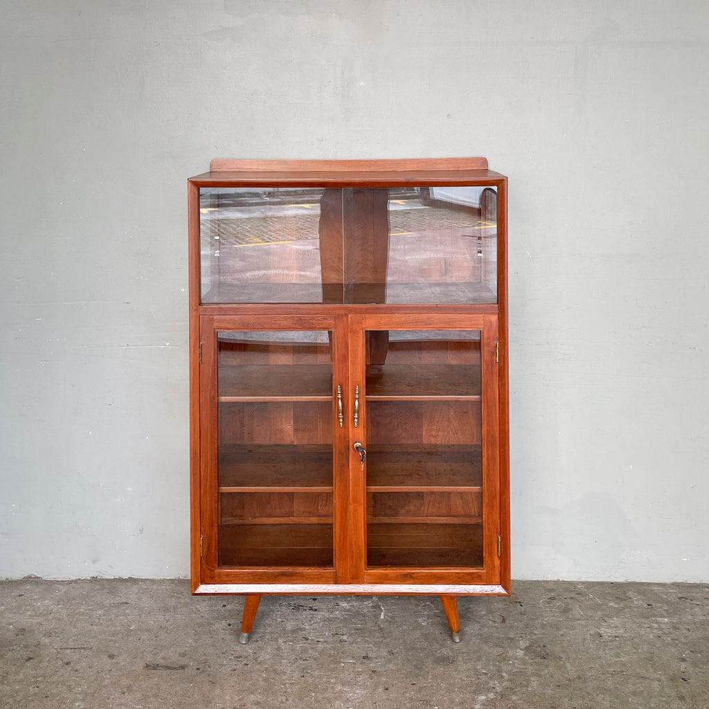 Refurbished Vintage Teak Cabinet with Pencil Legs
