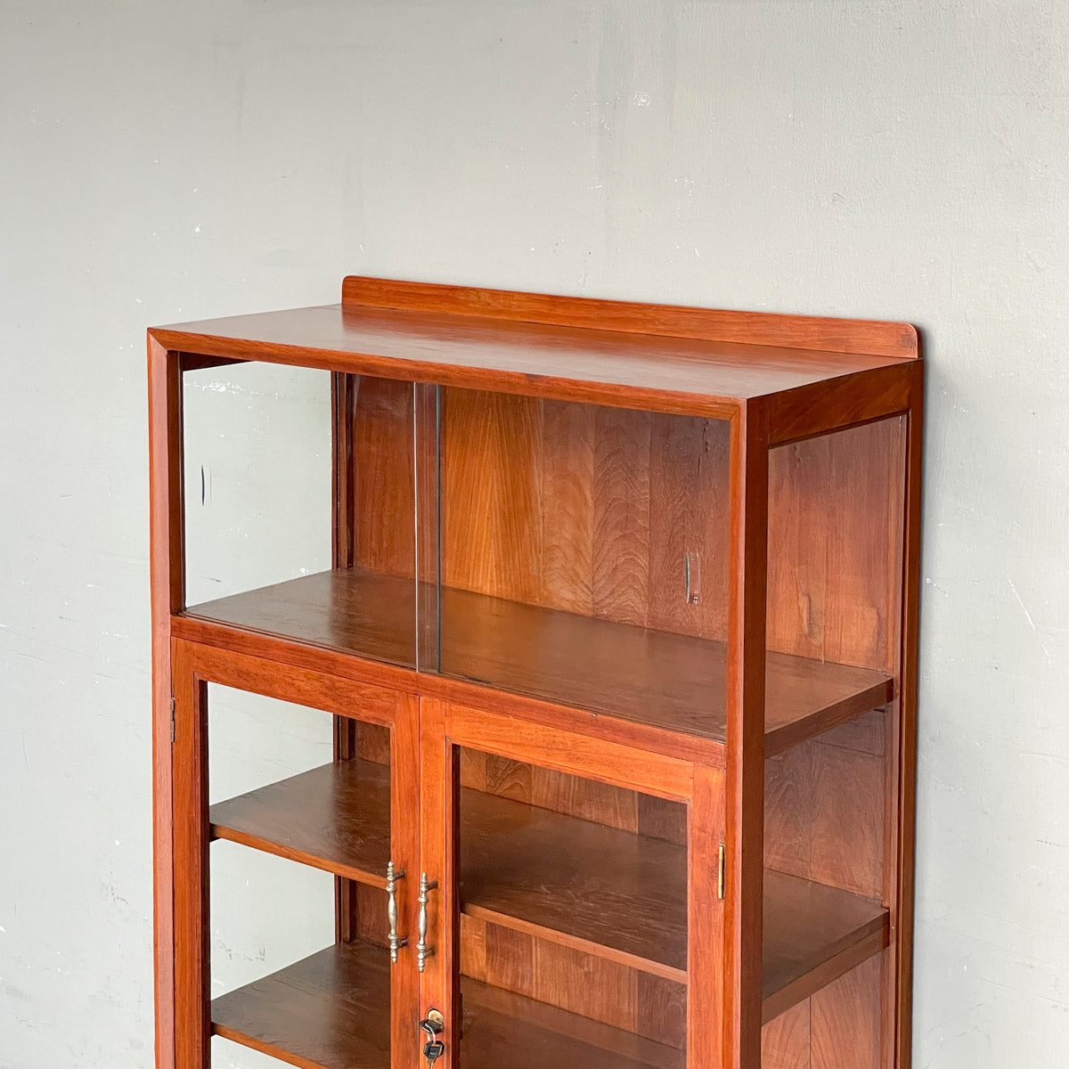 Refurbished Vintage Teak Cabinet with Pencil Legs