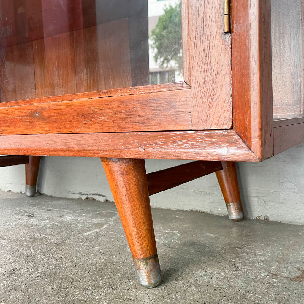 Refurbished Vintage Teak Cabinet with Pencil Legs