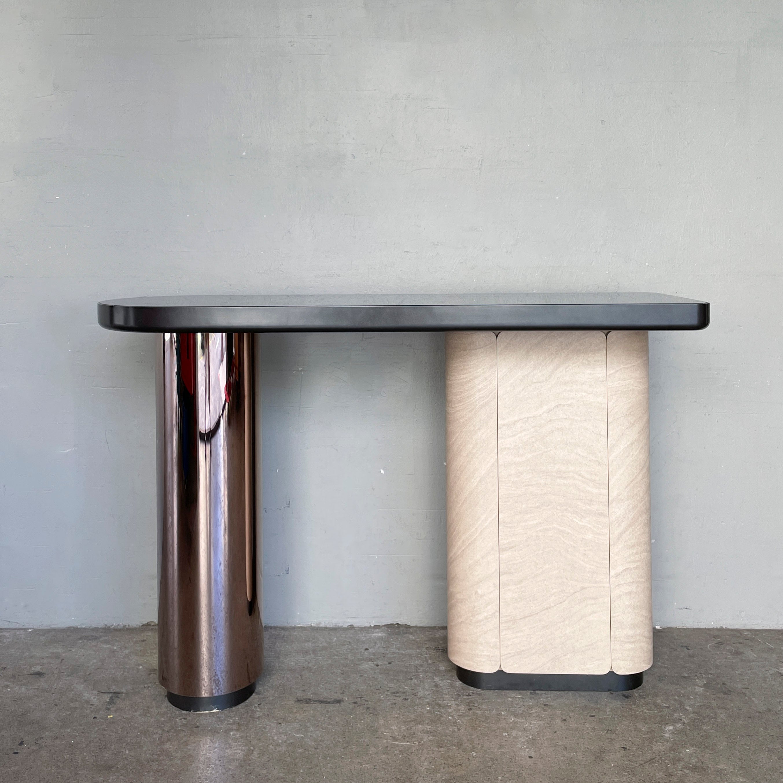 Black Peninsular Counter Table