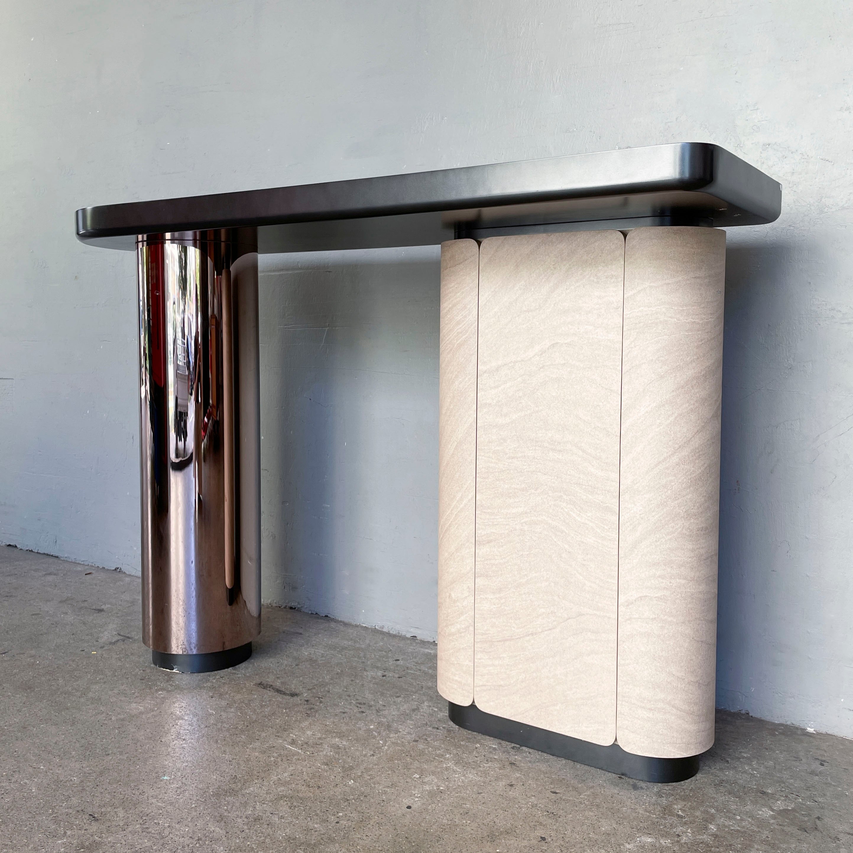 Black Peninsular Counter Table