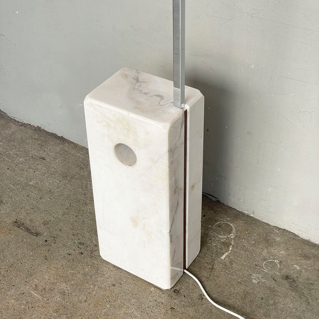 #UpcyledByHockSiong Standing Lamp with Marble Base