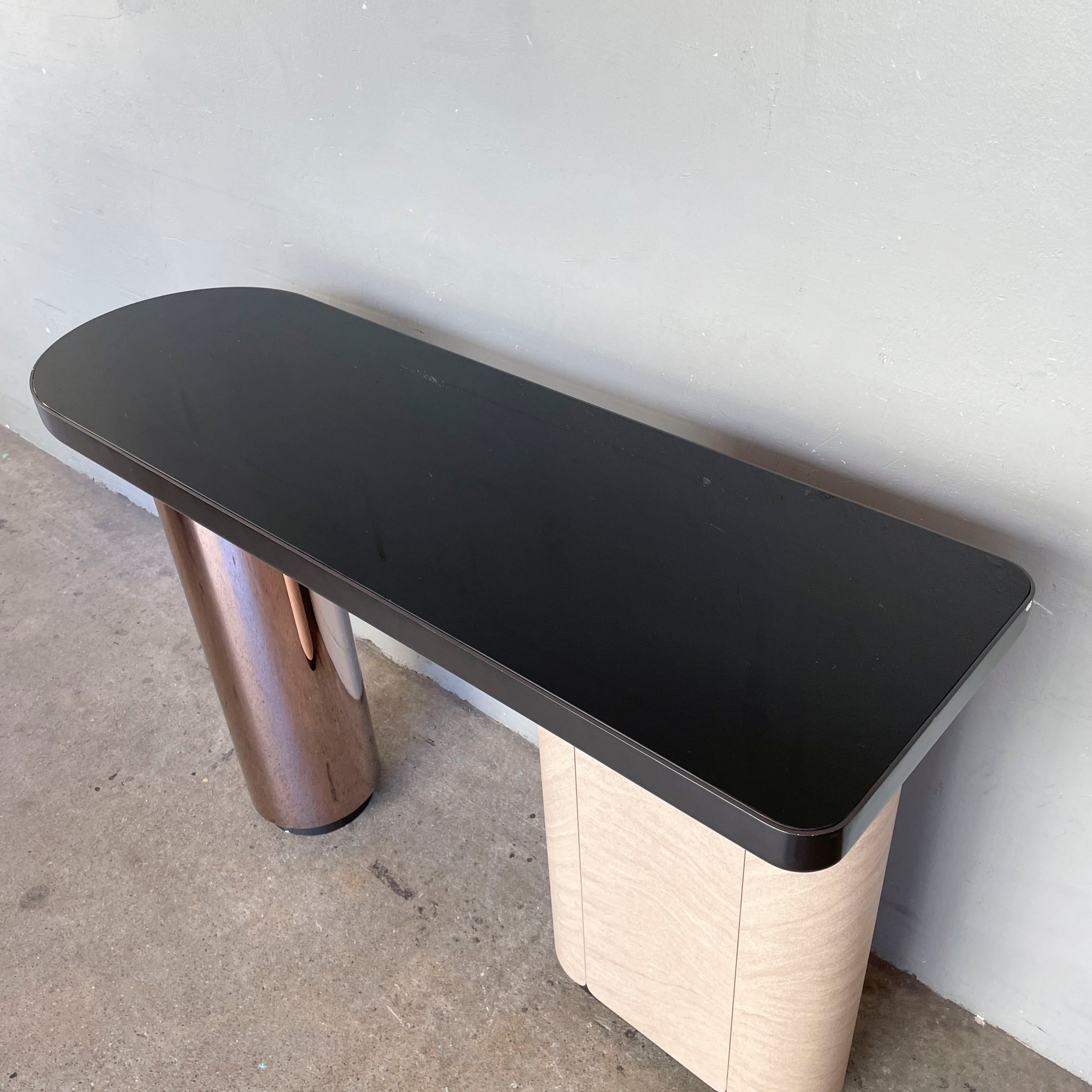 Black Peninsular Counter Table
