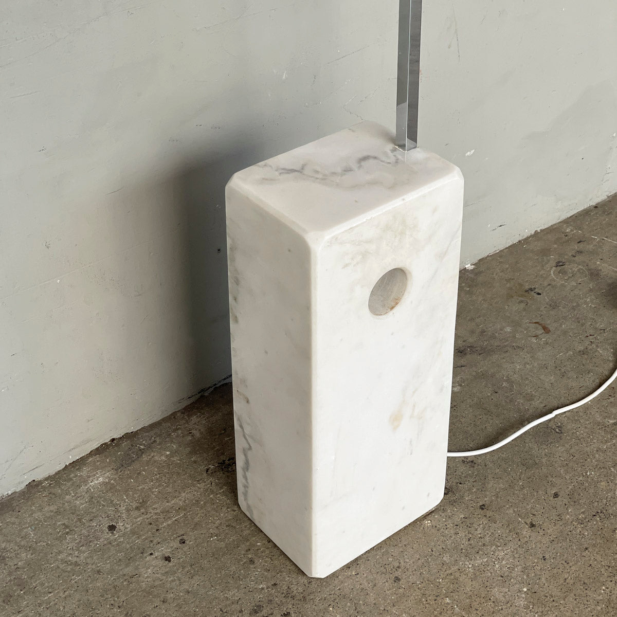 #UpcyledByHockSiong Standing Lamp with Marble Base