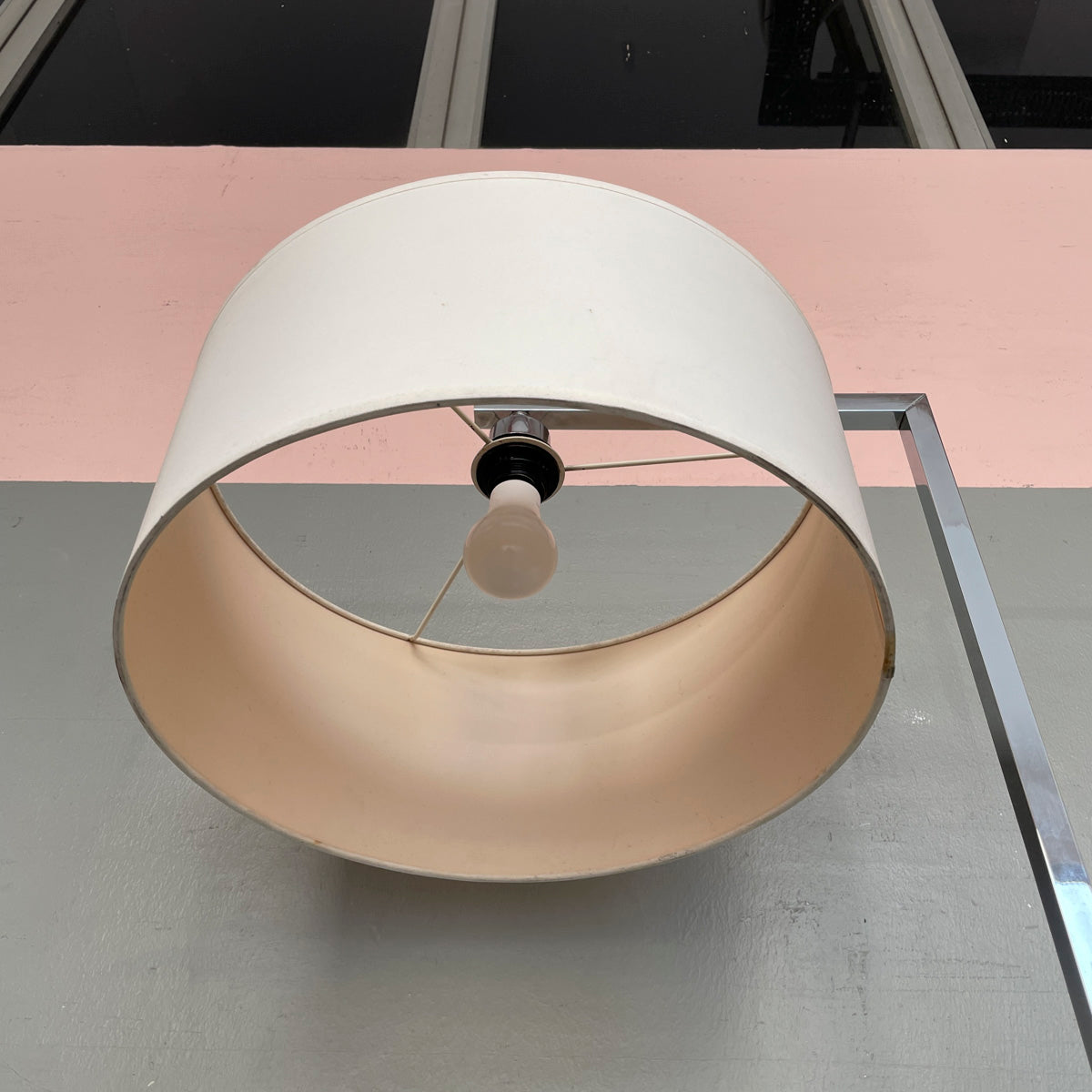#UpcyledByHockSiong Standing Lamp with Marble Base