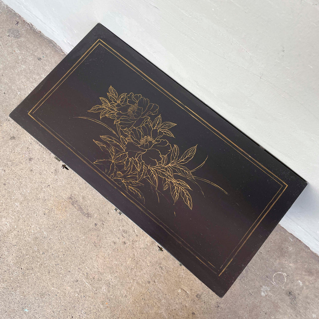 Hand-Painted Lacquered Side Cabinet