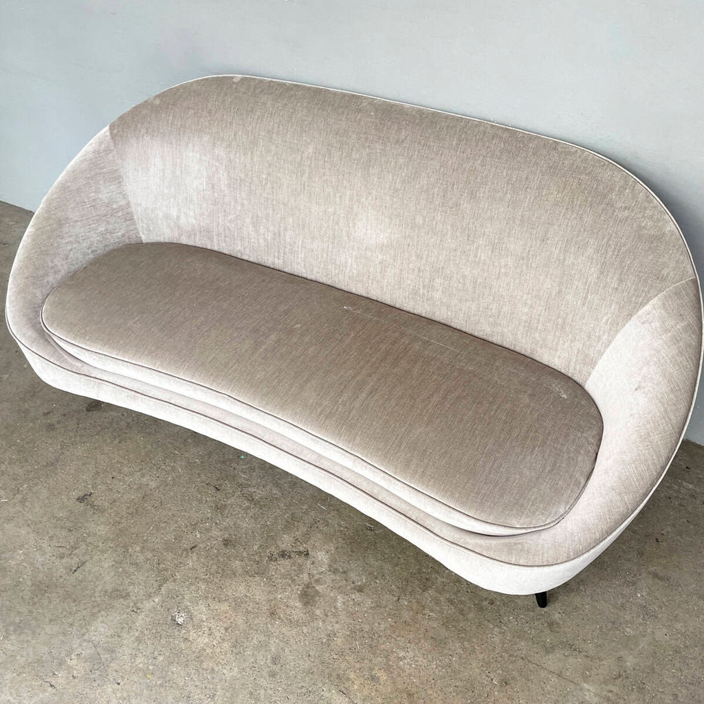 Vibieffe 650 Nido Curved Sofa in Greige