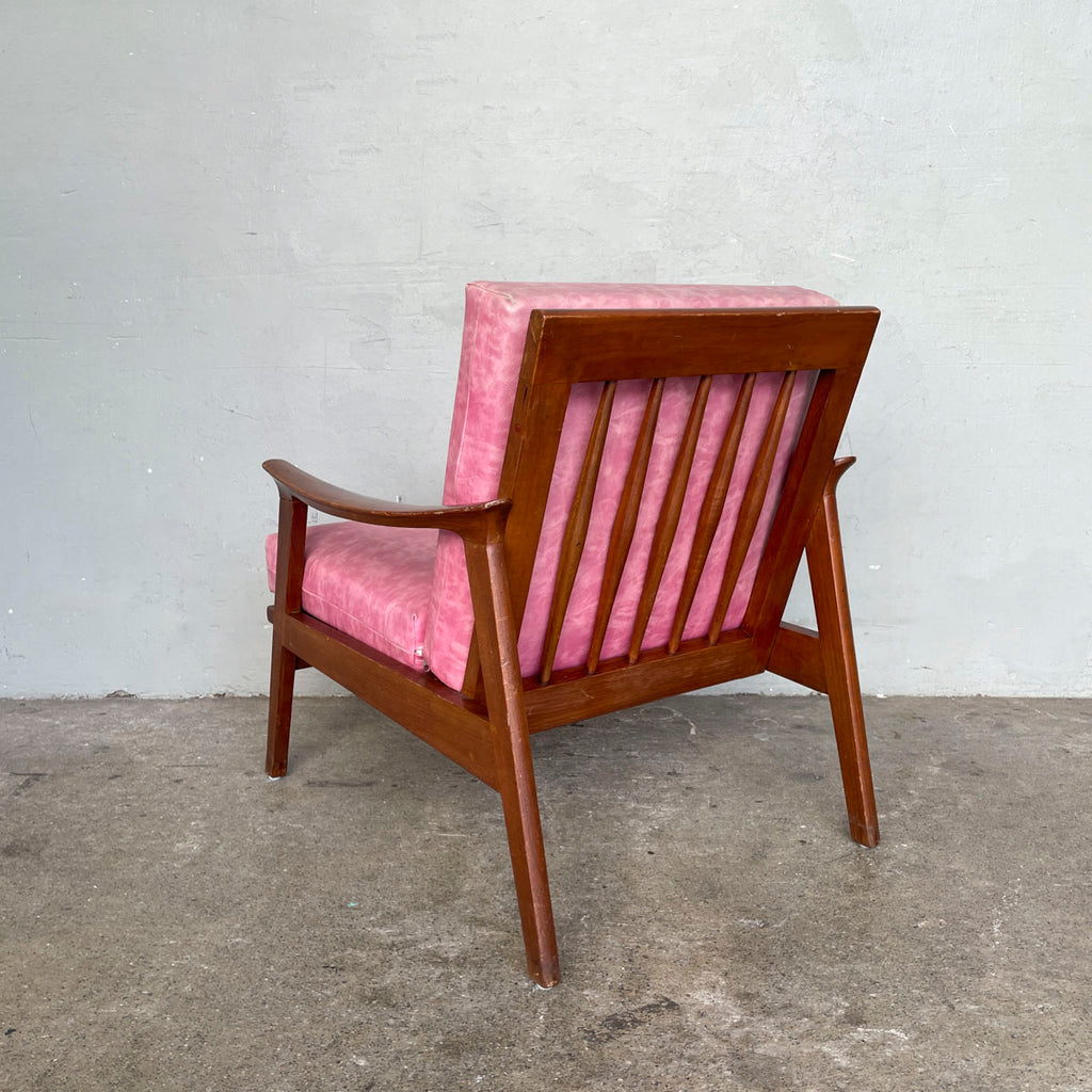 Original Vintage Pak Awang Armchair in Pink Vinyl