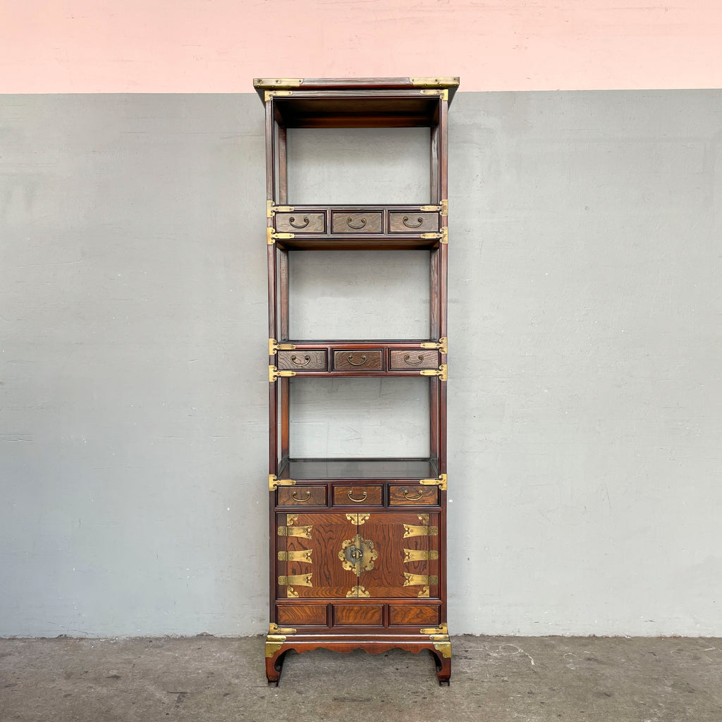 Slim & Tall Korean-Style Elm Shelf