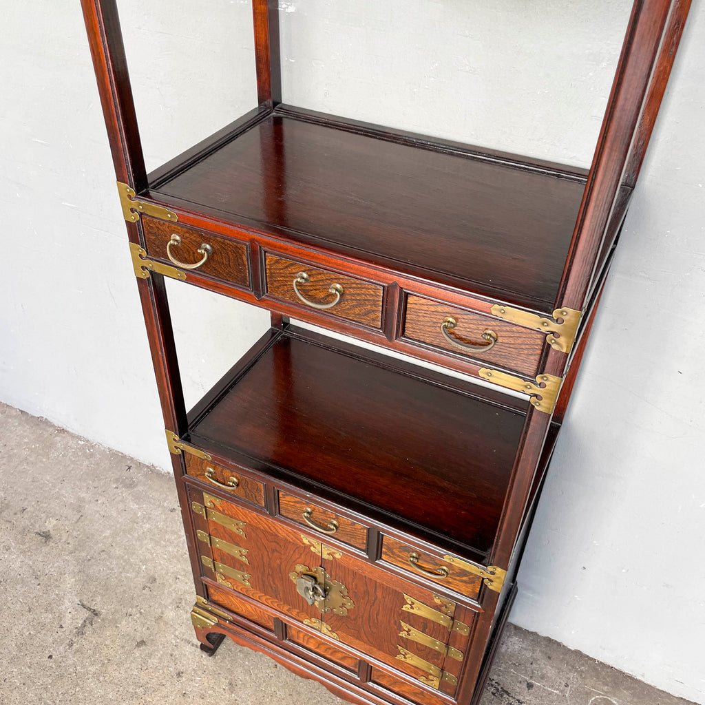 Slim & Tall Korean-Style Elm Shelf