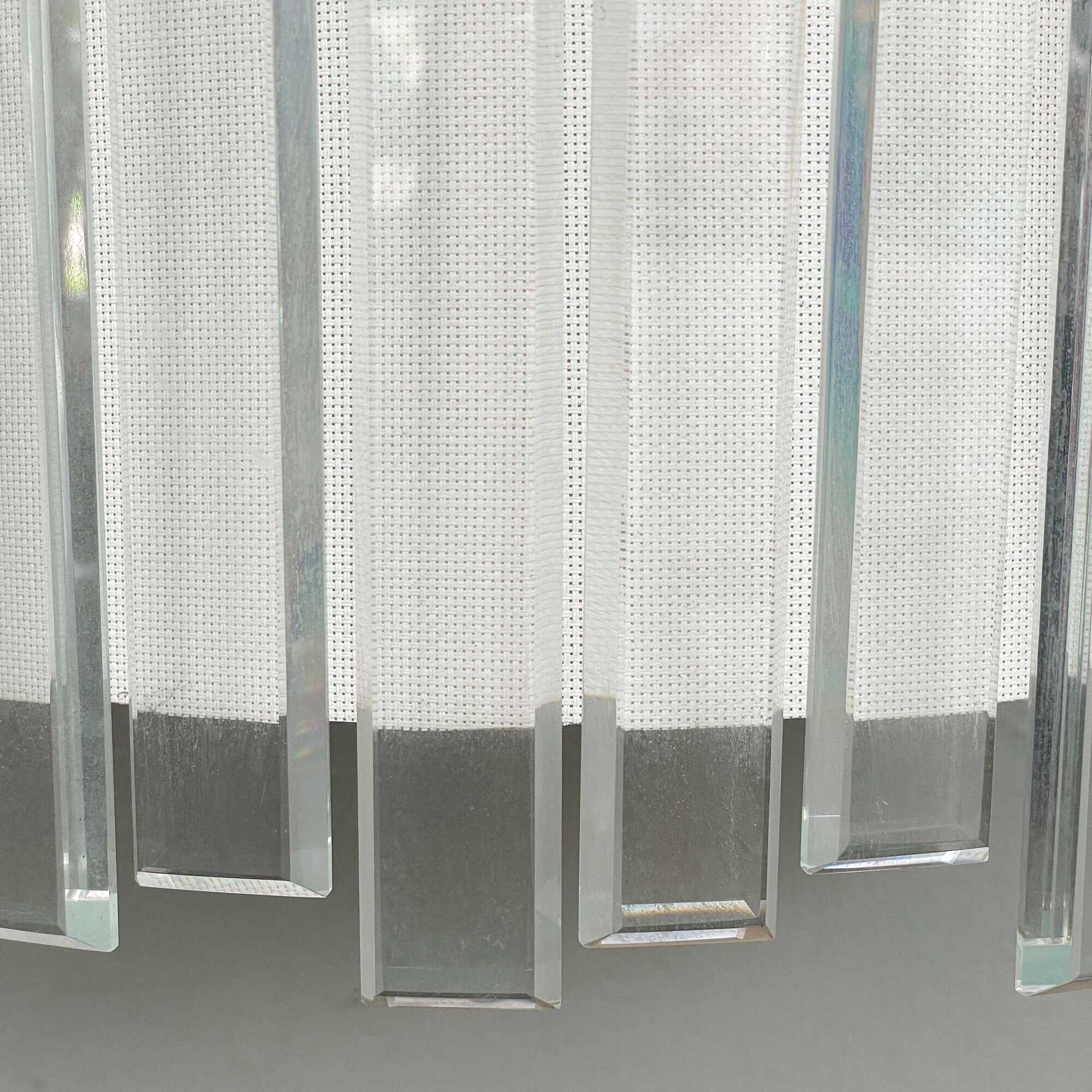 Glass Slats Drum Pendant