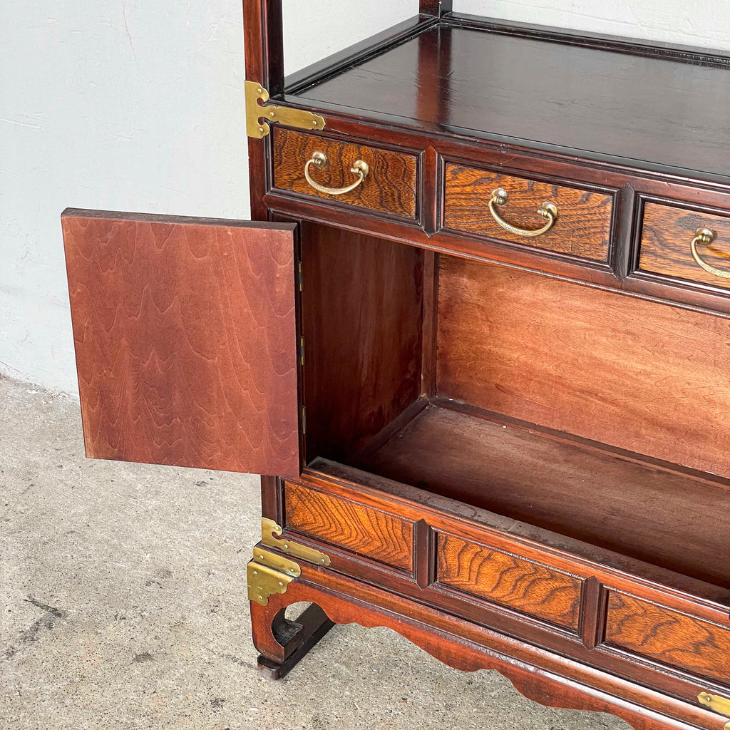 Slim & Tall Korean-Style Elm Shelf