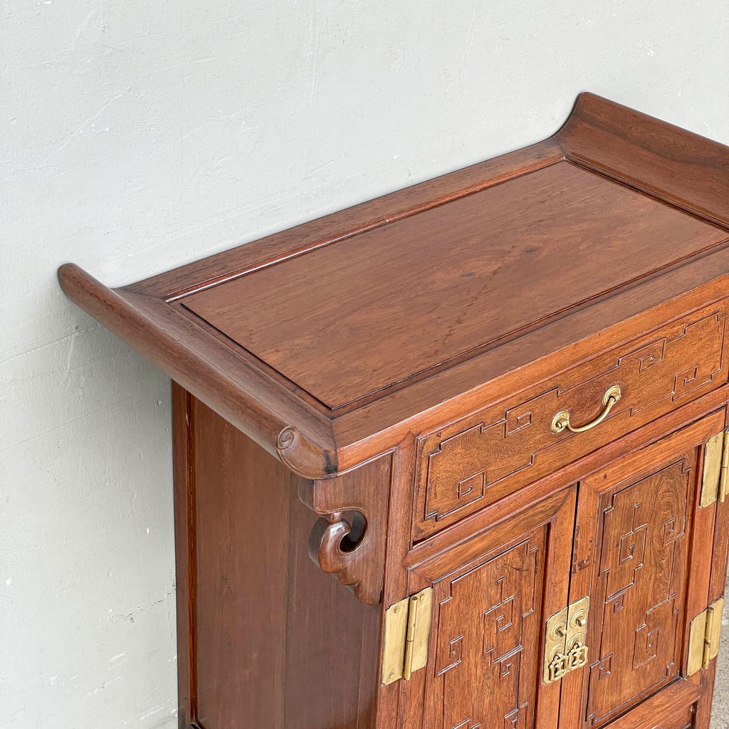 Chinese Hardwood Side Cabinet