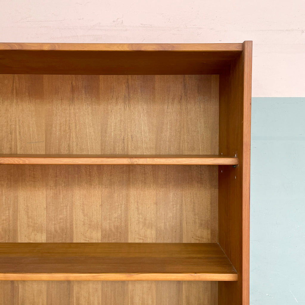 Tall Wooden Bookshelf with Adjustable Shelves