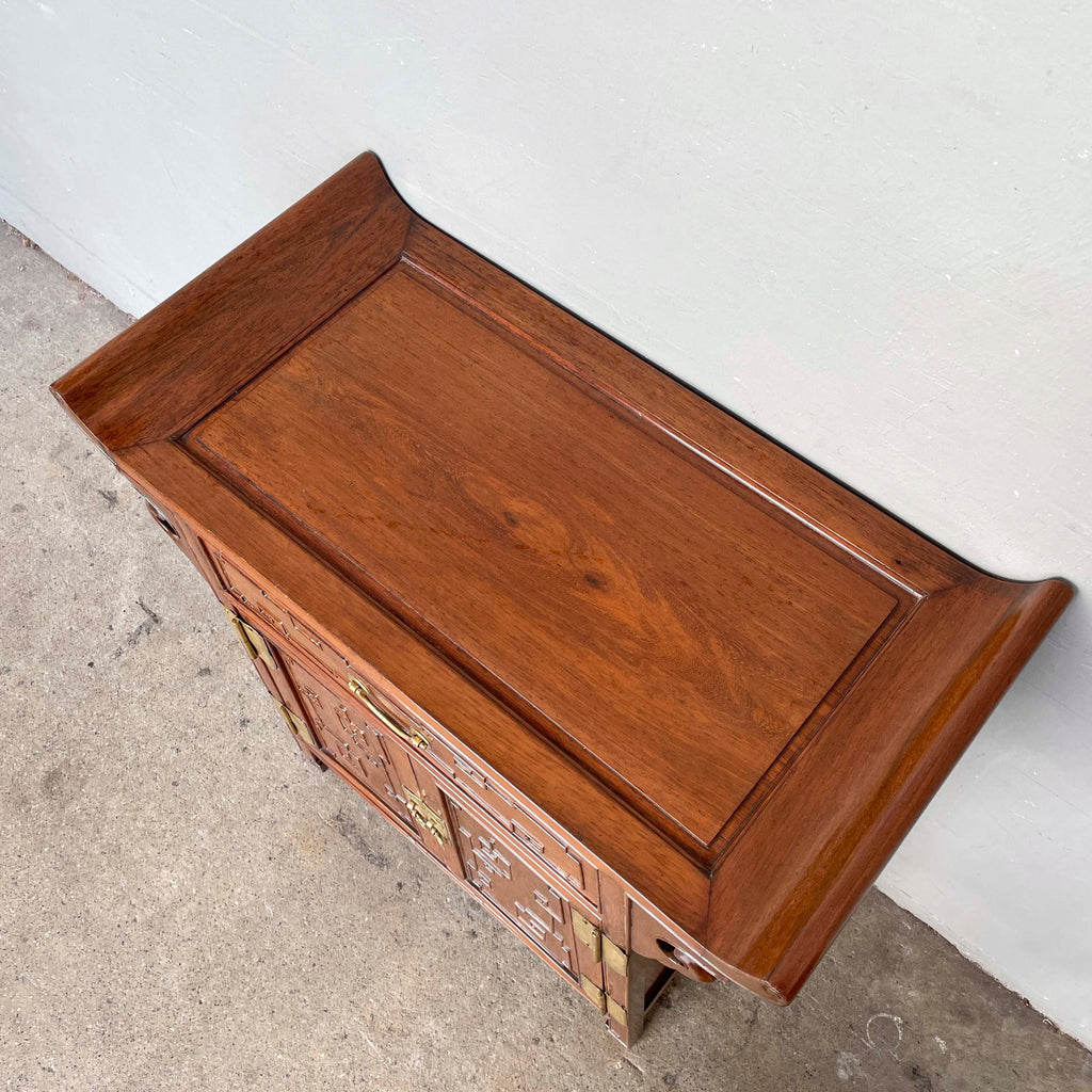 Chinese Hardwood Side Cabinet