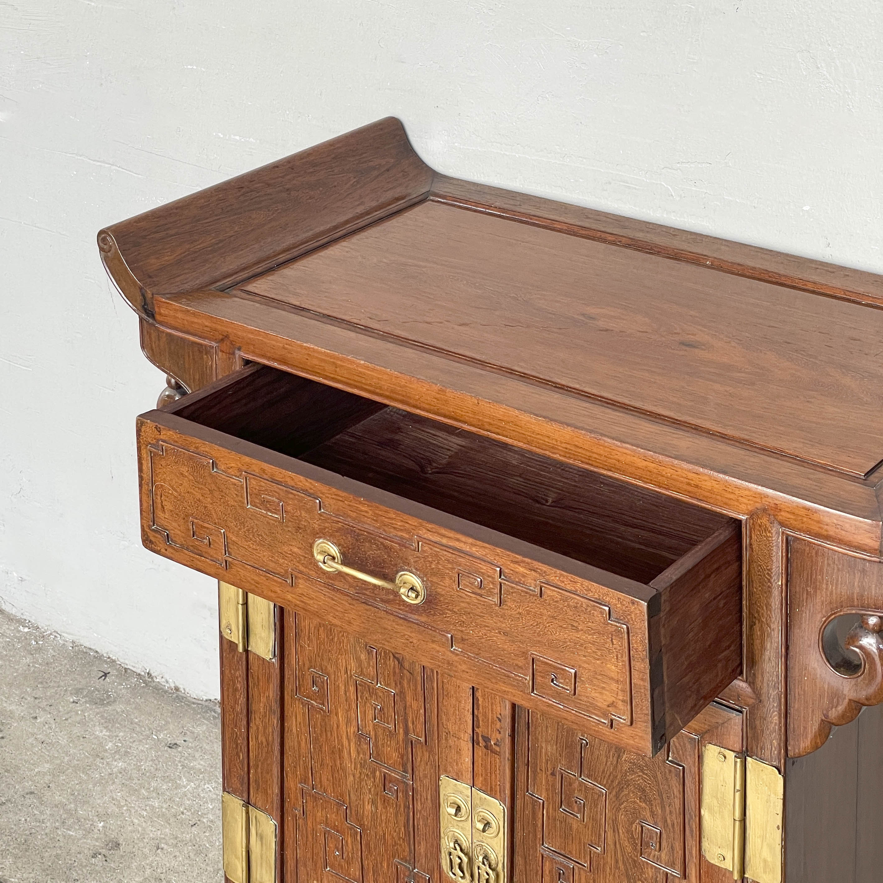 Chinese Hardwood Side Cabinet
