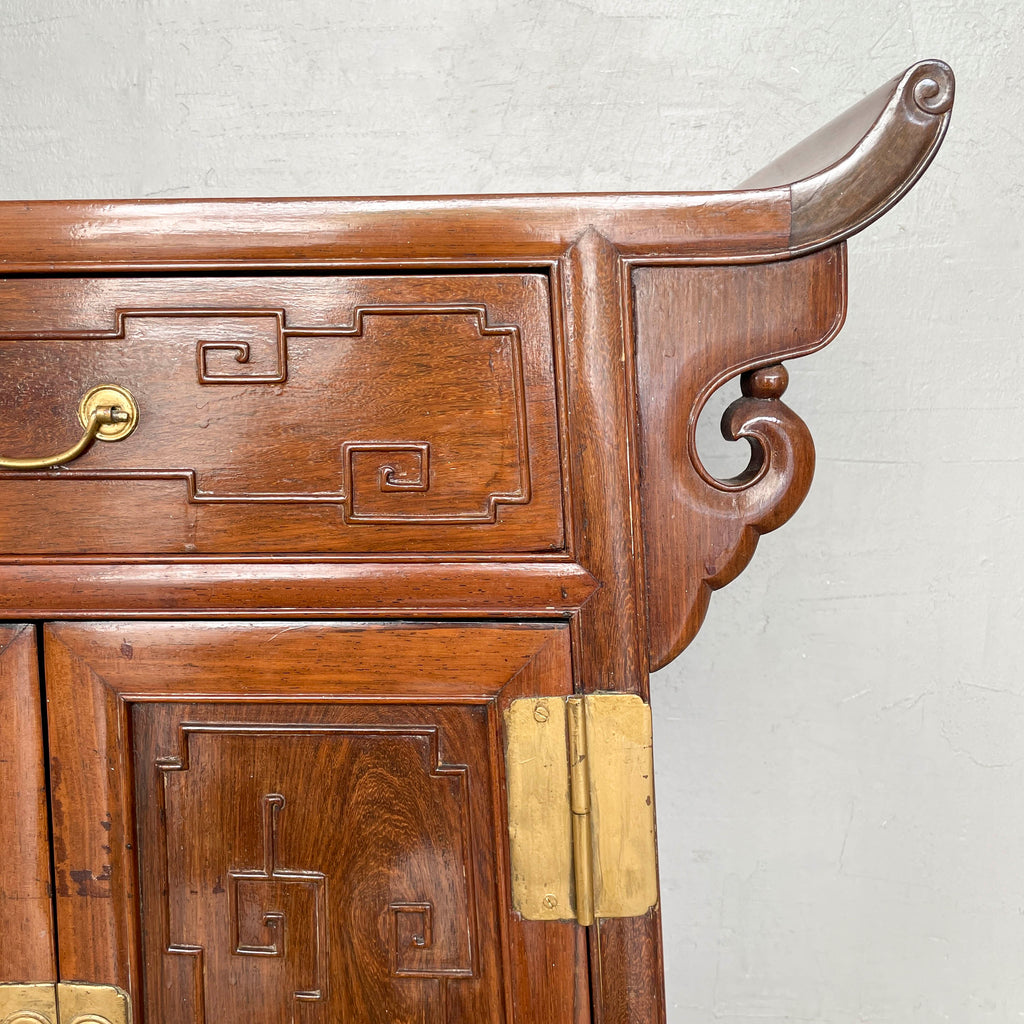 Chinese Hardwood Side Cabinet