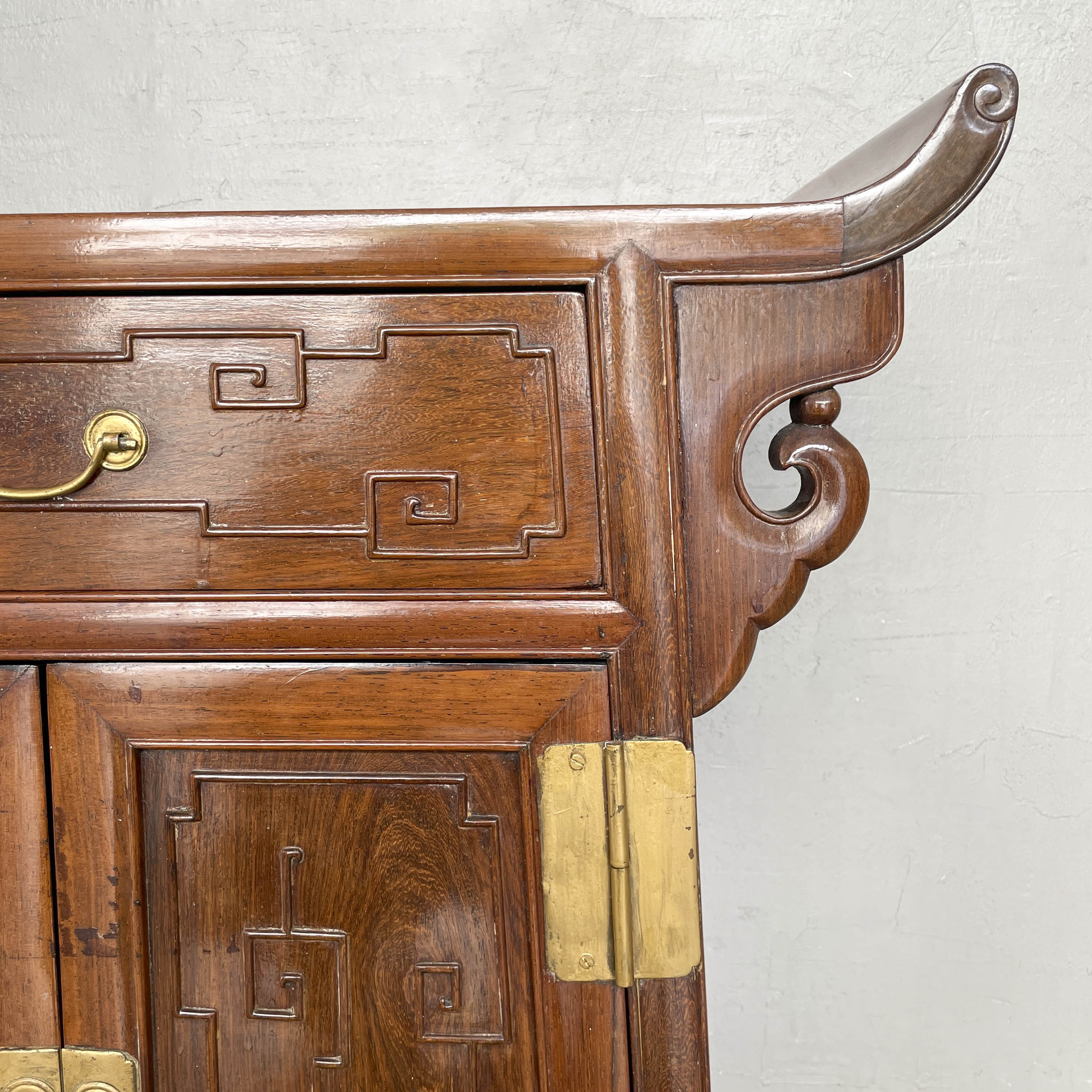 Chinese Hardwood Side Cabinet