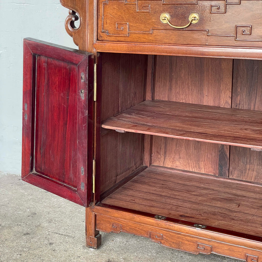 Chinese Hardwood Side Cabinet