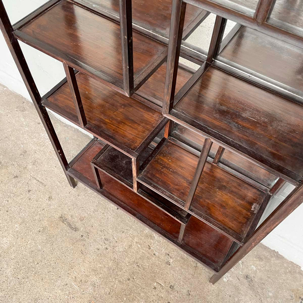 Oriental Curio Display Shelf (Mirror Backing)