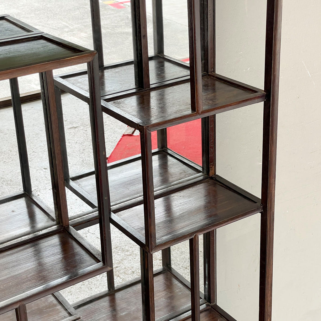 Oriental Curio Display Shelf (Mirror Backing)