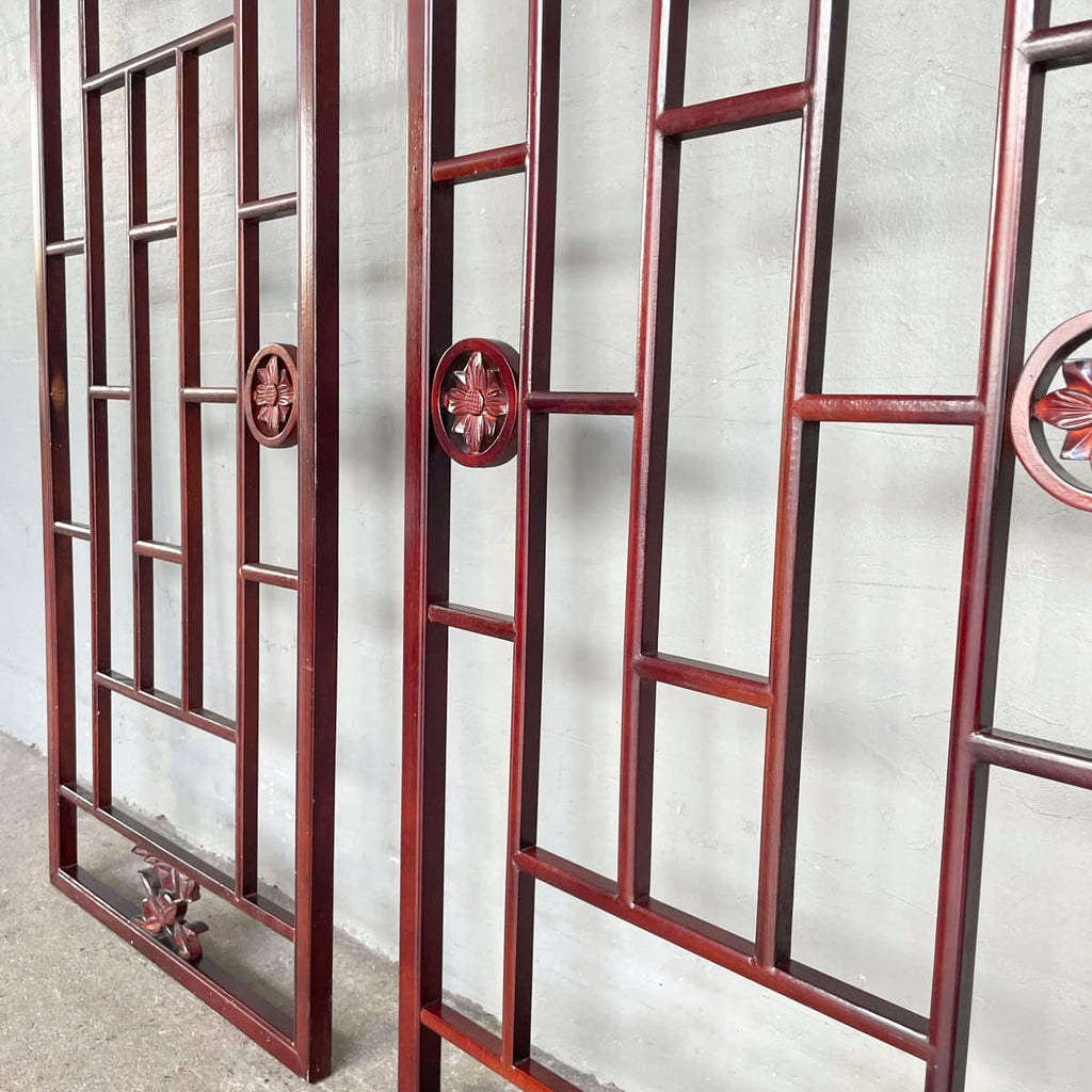 Chinese Openwork Lattice Panels (Pair)