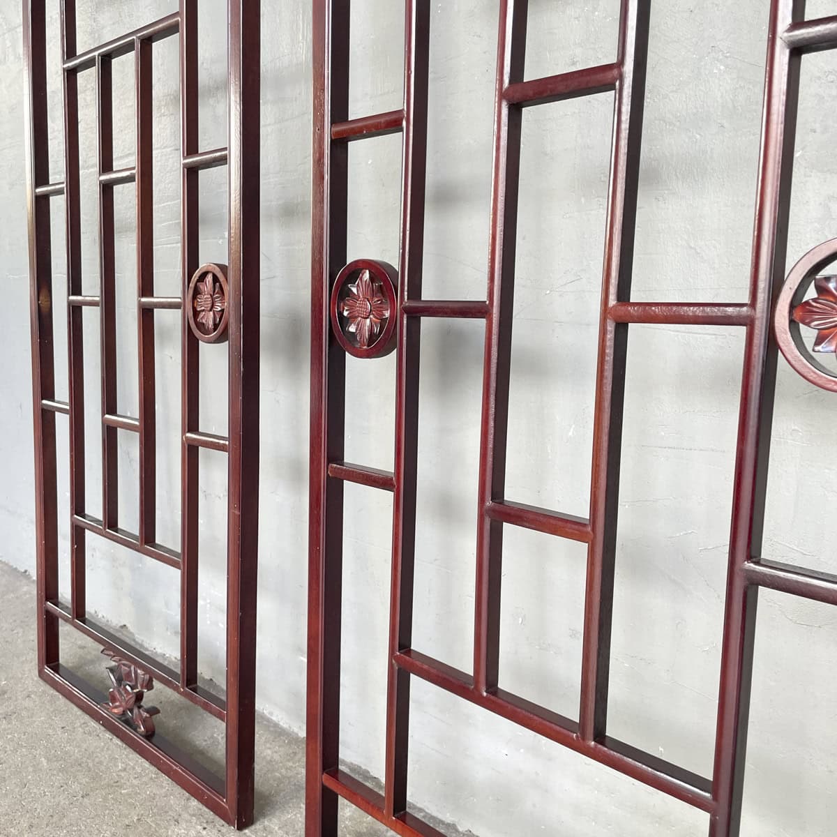 Chinese Openwork Lattice Panels (Pair)