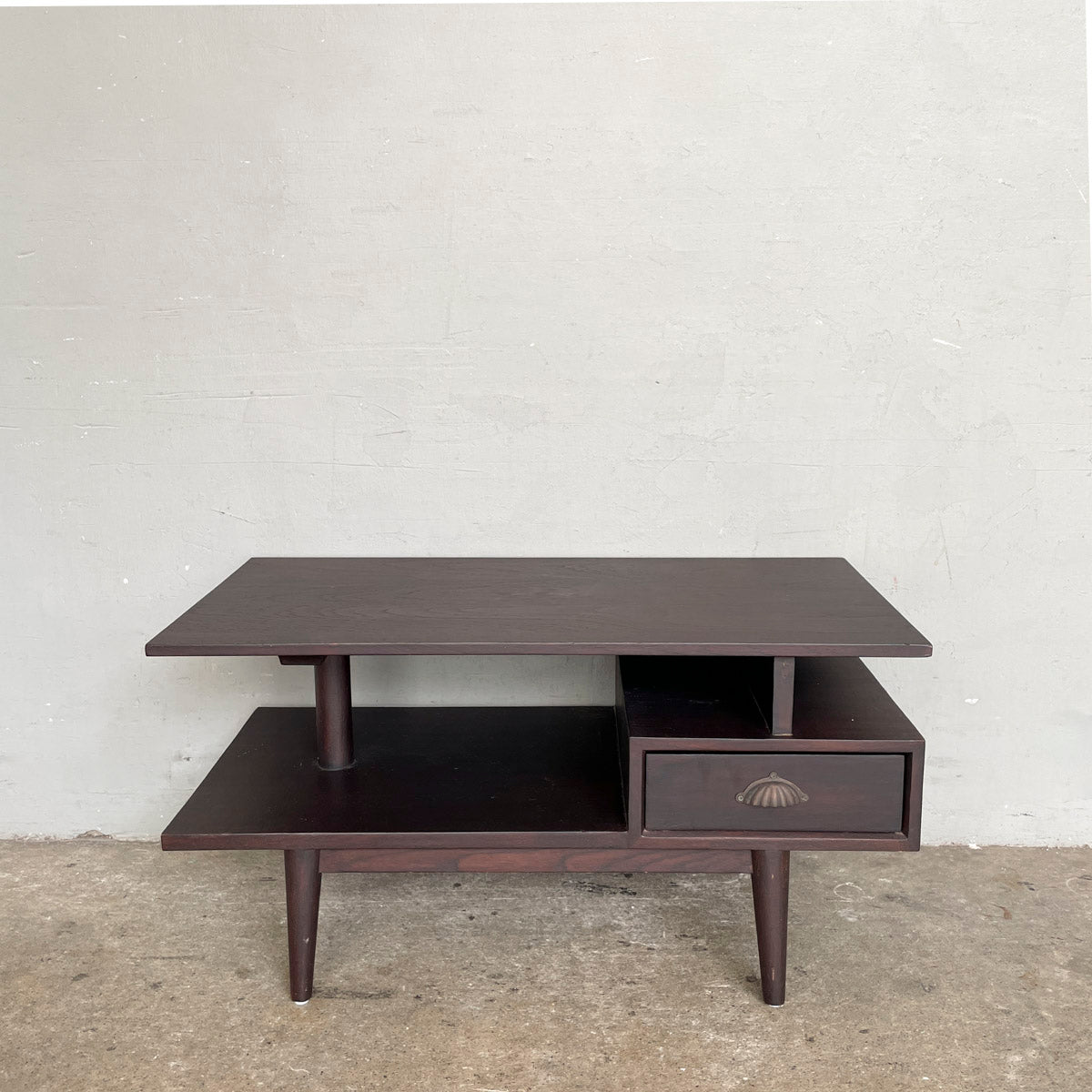 Coffee Table with Tiered Storage & Drawer