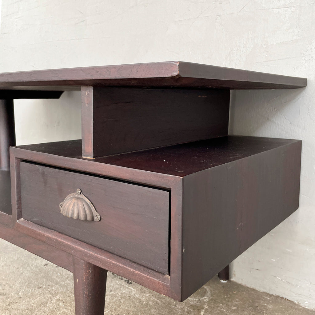 Coffee Table with Tiered Storage & Drawer