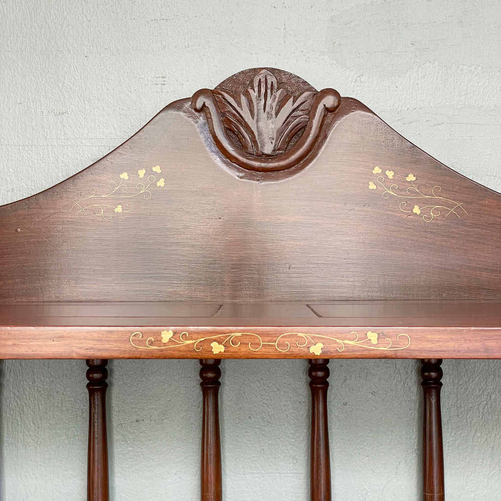 Indian Rosewood Collapsible Bookshelf (Brass Plates)
