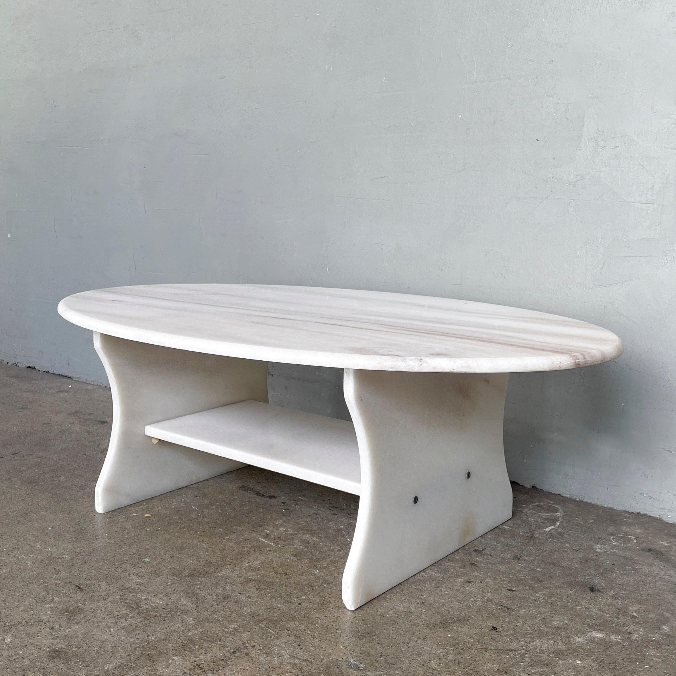 Oval Marble Coffee Table